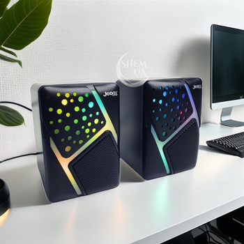 Стационарные колонки JEDEL для игр с RGB-подсветкой, игровые компьютерные колонки для PC 2.0 USB BSU-725S