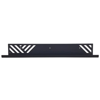 Полка Металлическая 60см х 8см Glozis Nord Black 60 K-008