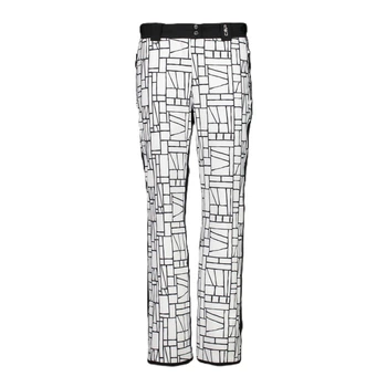Штаны CMP Womens' Clima Protect Stretch Ski Trousers with Geometric Print White/Black XL (1097-31W0046-15ZH 44)