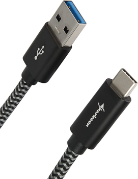 Кабель Sharkoon USB 3.2 Gen 2 USB-A - USB-C 1m Black-Grey (4044951027040)