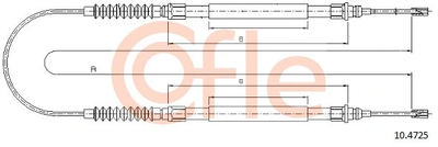 Трос ручника Cofle (104725)