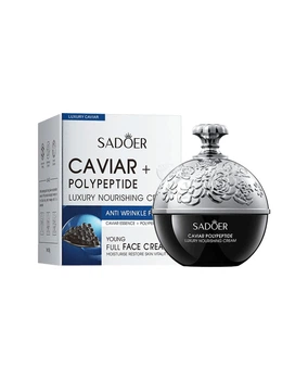 Крем с экстрактом черной икры и полипептидами Sadoer Caviar Polypeptide Luxury Nourishing Cream