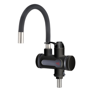 Кран электрический водонагреватель WEZER SDR-G15T-Black черный с гибким изливом (1055373)