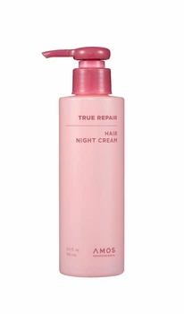 Нічний незмивний крем для сухого та пошкодженого волосся AMOS Professional True Repair Hair Night Cream, 180 ml