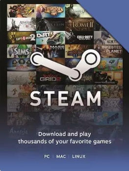 Подарочная карта Steam на 1500 украинских гривен только для UAH
