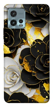 TPU чохол Demsky Flower black-white для Motorola Moto G72