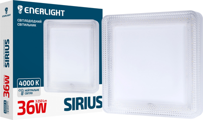Світильник стельовий світлодіодний ENERLIGHT SIRIUS 36Вт 4000К