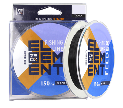 Волосінь ZEOX Element Feeder 150m Black 0.28mm 9.5 kg