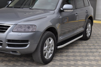 Боковые пороги Fullmond (2 шт, алюм) для Volkswagen Touareg 2002-2010 гг