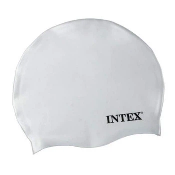 Шапочка для плавания от 8 лет белая Intex (55992) (260246)