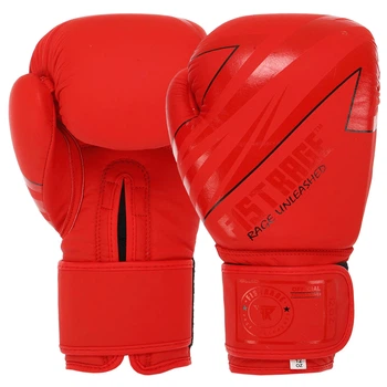 Перчатки боксерские кожаные FISTRAGE VL-4144 (размер 10oz, красный)