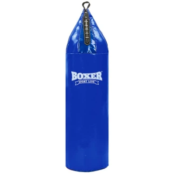 Мішок боксерський шоломоподібний ПВХ BOXER 1006-01 (наповнювач-білизна х-б, d-26см, вага-16кг, синій-чорний)