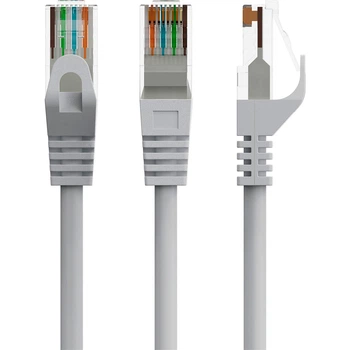 Патч-корд UTP Cablexpert (PP6U-CU-15M) Cat.6, литий, 50u" штекер із засувкою, 15 м, сірий