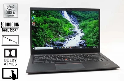 Легкий ноутбук Lenovo ThinkPad X1 Carbon 8 i7-10610U 16RAM 512SSD FHD Touch IPS 14” Б/В