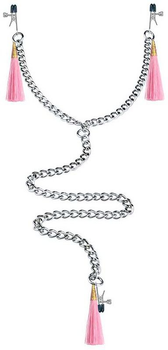 Зажимы для сосков и клитора Lovetoy Nipple Clit Tassel Clamp With Chain цвет розовый (20867016000000000)