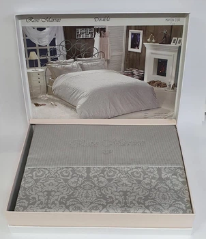 Постельное белье Maison D'or сатин семейный Rose Marine Grey