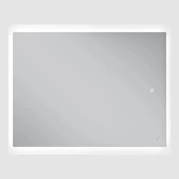 Дзеркало 100х80 см Антизапотівне з LED Touch Сенсором Фасадне + Фонове підсвічування Керування темпрературою освітлення Mixxus Premium OLIVARY MR19-100x80-REVERSE Стекло 5 мм З срібною амальгамою Підігрів Товщина 3 см (MP6
