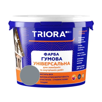 Краска резиновая универсальная TRIORA 334 RAL 7046 серая 3,5 кг