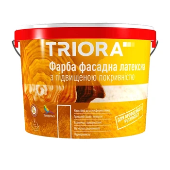 Фасадная краска латексная Triora база TR с повышенной покривельнистю 3 л