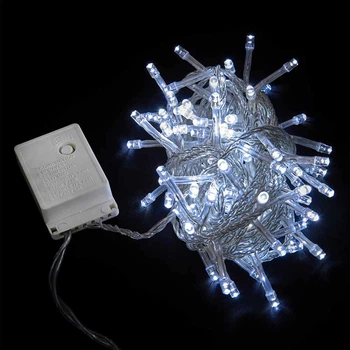 Гирлянда Delux String С 100LED 5 м теплый белый/прозрачный