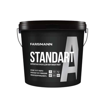 Фасадная краска Kolorit Farbmann Standart A база LC 9 л прозрачный