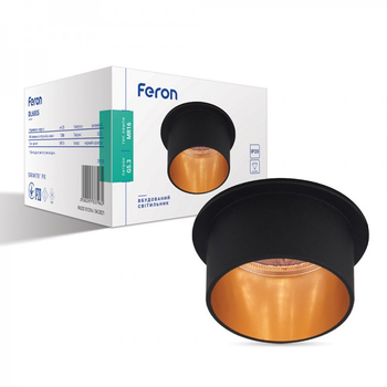 Светильник точечный Feron DL6005 MR-16 черный-золото