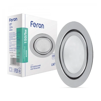 Светильник светодиодный Feron LN7 3W 150Lm 4000K хром