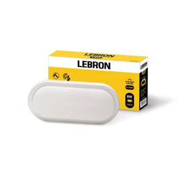 Светильник для ЖКХ Lebron L-WLO-S 15-37-21 8W с СВЧ датчиком движения овальный