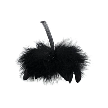 Крылья мини Seta Decor 10-411BLK пух черный 16*11 см