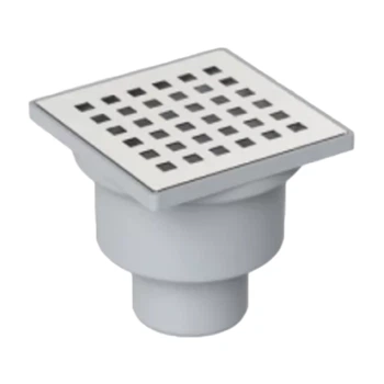 Трап для душа Valtemo NEO.131.1010.AS Klepper Neoinox 10*10 см прямой отвод 50 мм
