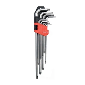 Набір Г-подібних ключів Torx Yato YT-0511 короткі 9 шт