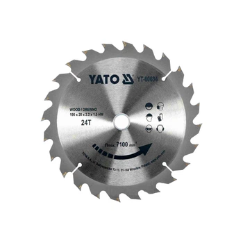 Диск пильный по дереву Yato YT-60634 190*20*2,2*1,5 мм