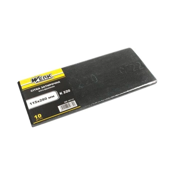 Сетка затирочная вольфрамовая Werk WE107111 P220 115*280 мм 10 шт