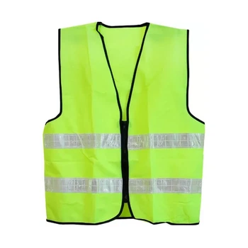 Жилет сигнальный WERK 50033 с молнией 120 г/м2 70*60 см XXL желтый