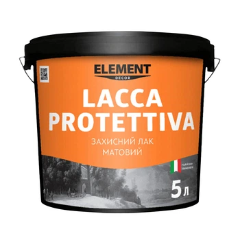 Лак защитный Element Lacca Protettiva акриловый матовый 5 л
