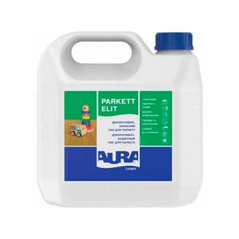 Лак паркетный Aura LuxPro Parkett Elit полиуретановый глянцевый 3 л
