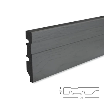 Плинтус MARCO decor SPC 7915-701 серый 79*2900 мм