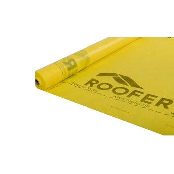 Мембрана гидроизоляционная Roofer H80 1,6 м желтая