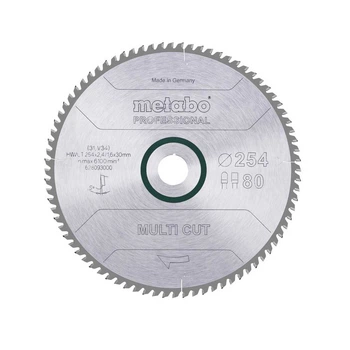 Диск пильный Metabo 628093000 HW/CT 80FZ/TZ 254*30 мм
