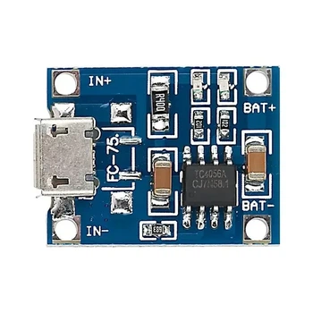 Контроллер заряда аккумуляторов TP4056 для Li-Ion с разъемом micro-USB модуль