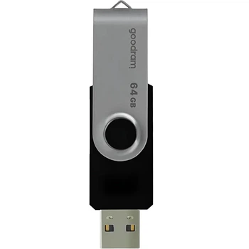 USB-флеш-накопичувач Goodram UTS2 64GB з поворотною скобою чорний
