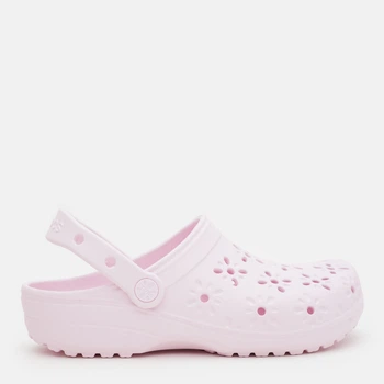 Женские кроксы Crocs Classic Floral Cut Out Clog PkM 210927-6ZW 37-38 (M5/W7) 23 см Pink Milk (198445118128)