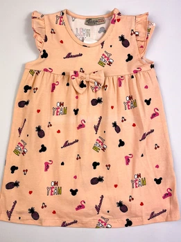 Платье для девочки Stella Kids Тропики персиковое 0217 98 см