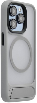 Etui Evelatus Rubber Coated MagSafe With Stand Case do Apple iPhone 15 Silver (EVEAPP15RMSCS)