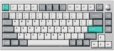 Клавіатура Lemokey P1 Pro Keychron Super Banana RGB Space Silver (P1P-X4-UA)