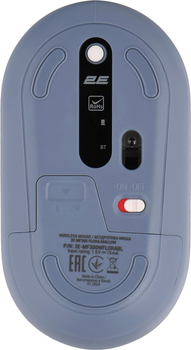 Мышка 2E MF300 Flora Mallow Silent WL BT Blue (2E-MF300WFLORABL)