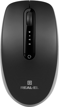 Мышка REAL-EL RM-455W Black (EL123200047)