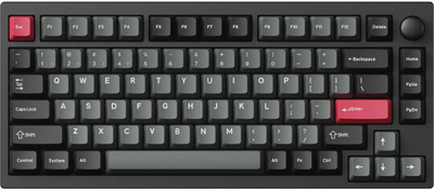 Клавіатура Lemokey P1 Pro Keychron Super Brown RGB Carbon Black (P1P-M3-UA)