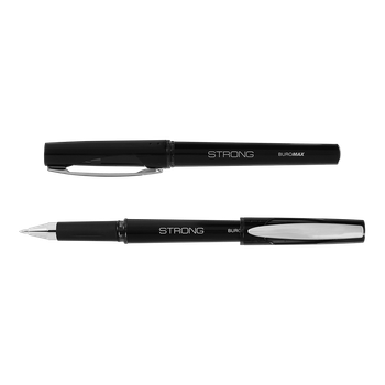 Ручка гелева Buromax Strong 0.7мм Чорна (BM.8314-02)