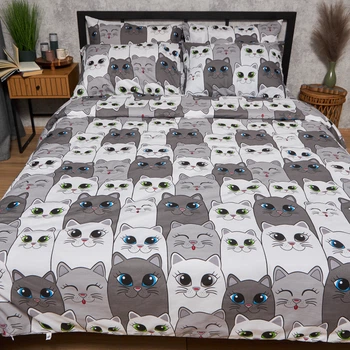 Підковдра Moon&Star Полуторна 143 x 210 см Furry Friends Бязь Gold Люкс (MS-870001065)